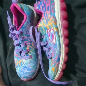 Skechers Rainbow Sneakers Girls Size 3